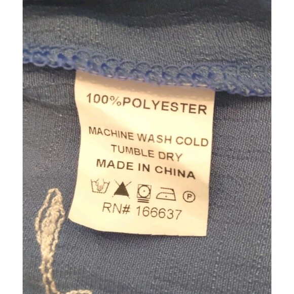 ANNELIEGE Blue Tunic Blouse Embroidered Lined Size M - Picture 7 of 11